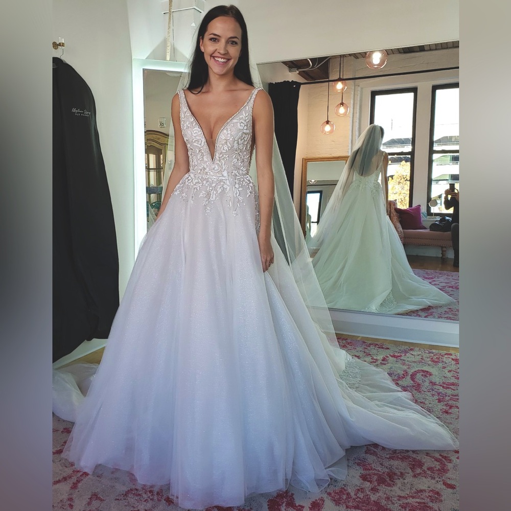 Lauren by Hayley Paige Sparkle Tulle A line Wedding Drsss